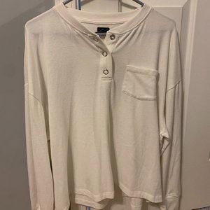 Urban Outfitters Out From Under White Long Sleeve Top
